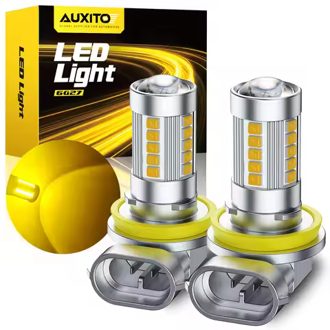 AUXITO 2Pcs H8 H11 LED Bulb H16JP H10 9006 HB4 Led Lamp Super Bright Car Fog Lights Day Driving Runn