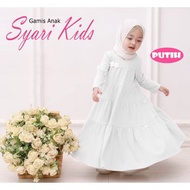 Niswaolshop77 - Syari kid children's gamis for Eid, beautiful, elegant, luxurious, floral gem motif