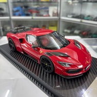 Vip Model 1:18 Ferrari Novitec N-Largo 296 GTB Vehicle Model Car Collection Worldwide Limited Editio