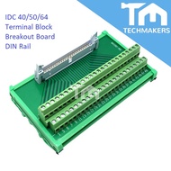 IDC40/IDC50/IDC64 50 Male Terminal Block Breakout Board for Relay Acquisition Card Connector Wire Sc