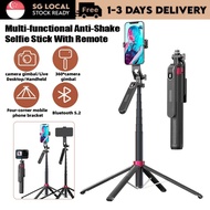【SG】P185 P195 1.8M Handheld Selfie Stick With Bluetooth Remote Foldable Tripod Quadruped Stand For P