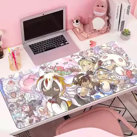 Made in Abyss Riko Nanachi Reg Faputa XXL Mouse Pad Large Computer Laptop Non-slip Keyboard Desk Mat