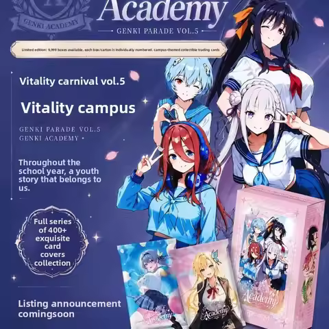 Genki Parade Vol 5 Genki Academy School Theme Anime Trading Card Booster Box Collectible Hobby Cards