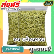 J&N เมล็ดฟักทอง 1 กิโลกรัม พร้อมทาน คุณภาพเกรด AAA / Roated Pumpkin Seeds 1kg ถั่วธัญพืชรวม ขนมกินเล