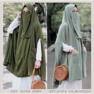 Khimar Syari As Syifa Hijab Instan Bolong Tangan Bonus Cadar Syari Asyifa