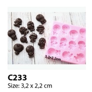 C233 - Silicone Mold Fondant Clay Chocolate Pudding Doraemon