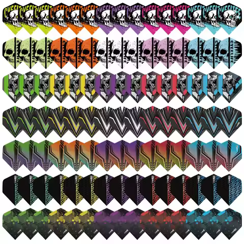 CyeeLife 105Pcs Dart Flights,Standard Dart Flights Durable PET Dart Flights for Soft Tip and Steel T
