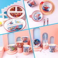 Marvel Spiderman Captain Avengers Kids Plates, Bowls, Glasses, and Spoons Iron ManTHOR