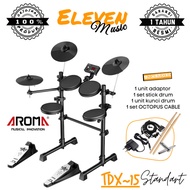AROMA TDX15 DIGITAL ELECTRONIC DRUM KIT DRUM ELEKTRIK PAKET