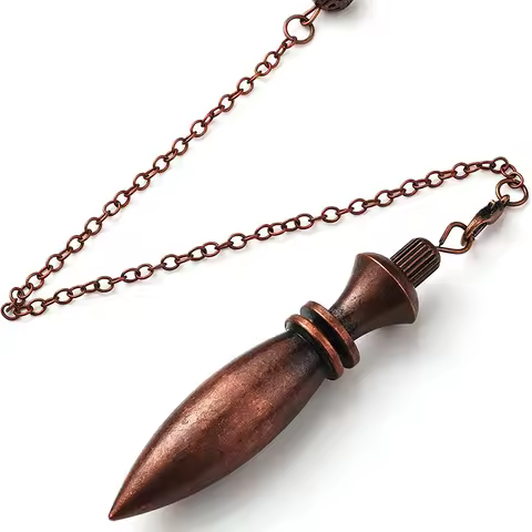 Dowsing Divination Pendulum Karnak Egyptian Metal Pendulums Brass Pendant Healing Heavy Dowser Reiki
