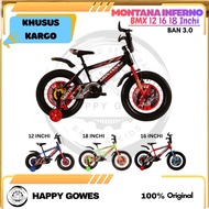BOYS' BMX BIKEhg 12 16 18 INCH INFERNO 3.0 TIRES JUMBO TIRES SPECIAL CARGO PUMP TIRES
