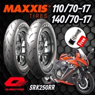 Maxxis Tayar Qjmotor Srk250rr 110/70-17 , 140/70-17 Maxxis Victra S98st Tyre Maxis Combo Set