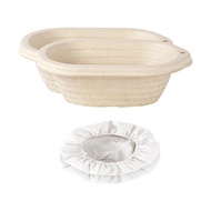 [HomylcaTW] Oval Banneton Bread Proofing Baskets Non Stick Dough Proofer Baking Supplies for Artisan