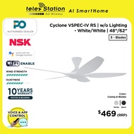 PO ECO Smart Ceiling Fan CYCLONE VSPEC-IV w/o Light (WiFi) 5 Blades | 10 Years Local Warranty