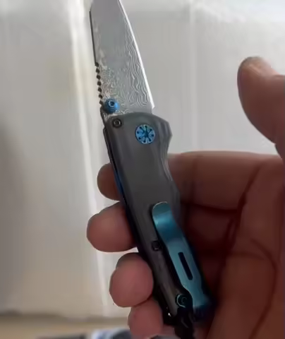 BM290 CNC Grinding of Whole Knife Computer Gong ProcessBlade Imported Damascus stee lHandle carbon f