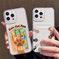 Card Slot Bag Holder Phone Case for Realme 9i 14X 12 Lite Note 60 60X 50 C75 C67 C65 C63 C61 C55 C53