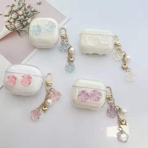 Flower Earphone Case for RAZER Hammerhead True Wireless X Case Soft Silicone TPU Cover for RAZER X c