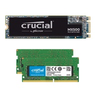 Crucial MX500 1TB M.2 SATA 6Gb SSD CT1000MX500SSD4 Bundle with 32GB (2 x 16GB) DDR4 PC4-21300 2666MH