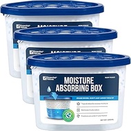 Moisture Absorbers 3 pack - Dessicant Humidity Packs with Activated Charcoal - 16oz Mini Dehumidifier for Boats Cars &amp; RVs