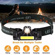USB可充電超亮防水全天候COB LED頭燈 ggyckp USB Rechargeable Super Bright Waterproof All Weather COB LED Headlamp 