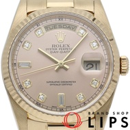 勞力士星期日曆型腕錶 10P 鑲鑽星期日曆型 18238A(S) K18YG 男士腕錶顏色1993 年 成色極佳 [二手]