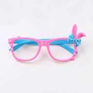 兒童無鏡片眼鏡框框架配飾(兔耳朵-粉色)