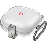 Protective Case for Beats Fit Pro (2021) with Secure Lock, Shockproof Clear Cover with Carabiner for