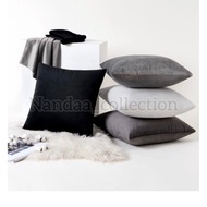 Suede sofa cushion cover size 30x30 30x50 35x35 40x40 45x45 50x50 60x60