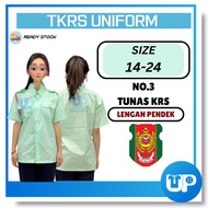 Kemeja TKRS No.3 Lengan Pendek Uniform Persatuan Kokurikulum Tunas Kadet Remaja Sekolah Original Baj