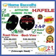 Activated Carbon Filter For Hafele Telescopic Hood 538.86.031 538.86.033 Hafele Hood 60cm 538.86.031