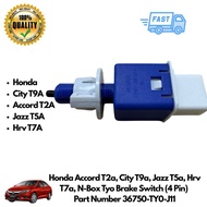 Honda Accord T2a, City T9a, Jazz T5a, Hrv T7a, N-Box Tyo Brake Switch (4 Pin) 36750-TY0-J11