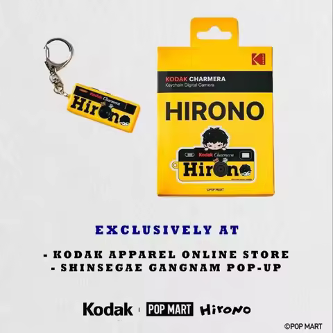 Mini Retro Keychain Digital Camera Hirono x Kodak CHARMERA Lo-fi Film Effect 7 Vintage Filters Frame