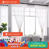 KKBS CURTAIN Jovanna Sheer Tulle Day Curtain Ready Made Hook & Ring
