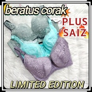 saiz 44 PLUS SAIZ FULL CUP bra ,super big, soft smooth baju dalam Floral  daisy 3/4 Coverage 44C 44D
