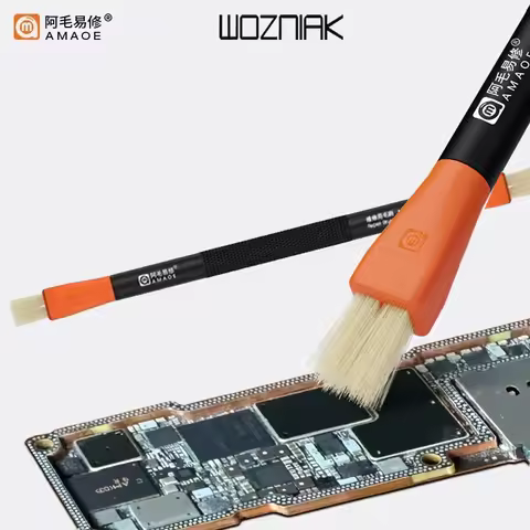 AMAOE M91 Double-Head Brush Replaceable Anti Static Dust BrushFor Mobile Phone Tablet PCB BGA Repair