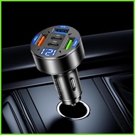 USB Car Charger Super Fast USB Type C Car Charger Adapter 100W 3USB2PD Car Charger Type C Pd Super F