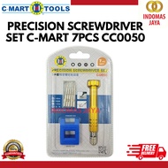 PRECISION SCREWDRIVER SET C-MART 7PCS CC0050