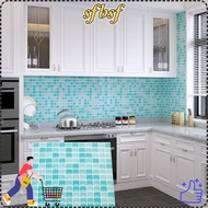 SFBSF 1pcs Mosaic Tile Sticker, Self-adhesive Removable Self-Adhesive Tile Sticker,  DIY PVC  Design
