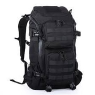 The Zourney Army backpack 3 in 1 large 60L - Black tactical travel backpack
