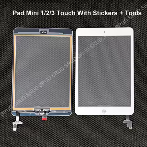 A+ Quality Touch Digitizer Glass + Home Key+ IC For iPad Mini 1 2 A1454 A1489 A1599 A1600 A1432 Scre