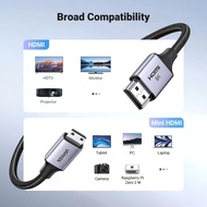 UGREEN Mini HDMI-Compatible to HD Cable 8K/60Hz for Raspberry Pi Zero Graphic Video Camera Camcorder