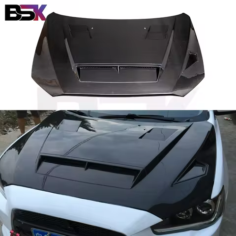 Suitable for Mitsubishi Lancer Evolution X Singapore-spec carbon fiber engine hood