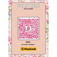 🧾 QR Code DuitNow Payment Display Murah (READYMADE DESIGN + Laminated)
