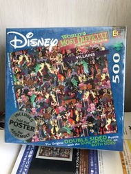 迪士尼 奸角 壞人 拼圖 砌圖 雙面 Disney Villains puzzle double-sided 歐美版 Buffalo (500 Pieces) 立體球  烏蘇拉 女巫 庫依拉 紅心皇后 賈方 刀疤  黑魔后 鐵鈎船長 Jafar Queen of heart  Maleficent Ursula Evil Queen Pete Scar Cruella Captain Hook Hades