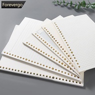 FOREVERGO A6/A5 Loose Leaf Notebook Refill Spiral Binder Inner Page Grid Blank Line Diary Agenda Planner School Stationery Office Supplies B2D6