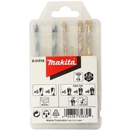 MAKITA ASSORTMENT DRILL BIT- 5PCS D31516 For Impact Driver Use