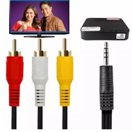 ABS-CBN TV PLUS Jack 3x1 RCA TVPLUS Jack 1.5m 3.5mm