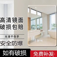 XY！Ayubu Wall Hanging Mirror Punch-Free Toilet Self-Adhesive Half-Length Mirror Bathroom Mirror Dormitory Toilet Glass M