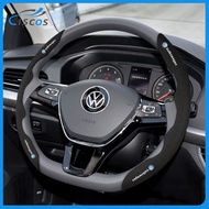 Ciscos Car Steering Wheel Protector Cover Car Accessories For Volkswagen Golf MK7 Scirocco Touran Golf MK6 Jetta Polo Sharan Beetle Golf MK5