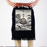 Late Night Cafeteria Retro Apron Izakaya Sushi Restaurant Dedicated Pure Cotton Waterproof Apron Adj